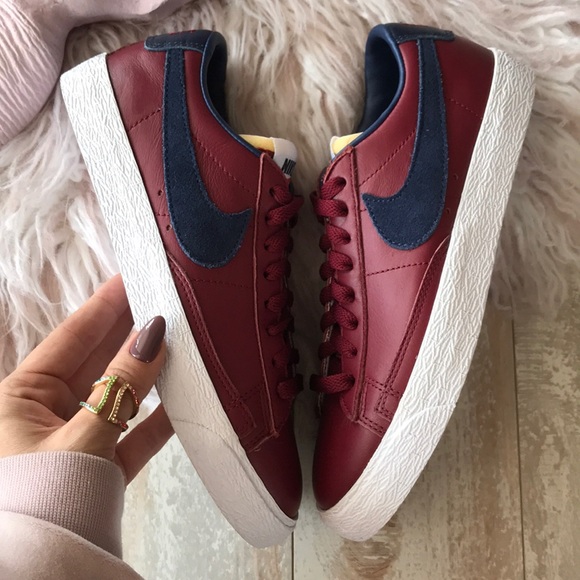 NWT Nike ID blazer maroon leather custom - Picture 4 of 7